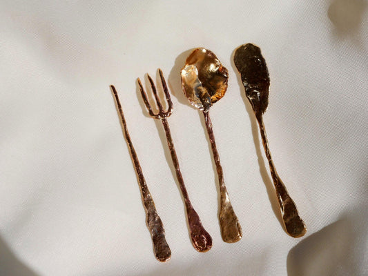 Petite Brass Charcuterie Set